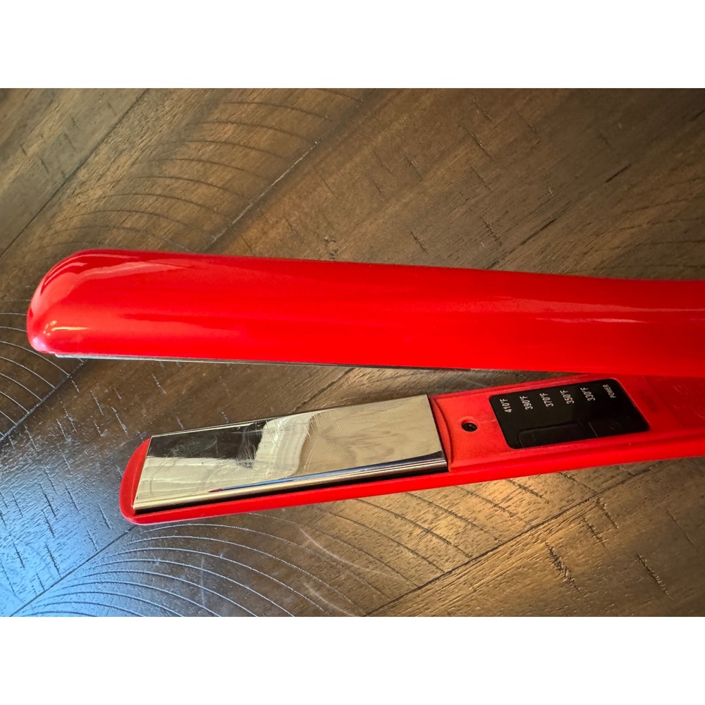 CHI Red Flat Iron Hair‎ Straightener Ceramic Plates 1" - Picture 3 of 5